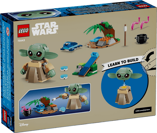 LEGO Star Wars Hogar Grogu 75443 caja 4+ años con Baby Yoda articulado, rana, catapulta y accesorios
