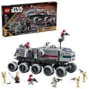 LEGO Star Wars Juggernaut de la República 75413 - Vehículo de 813 piezas con 10 ruedas, Ki-Adi-Mundi, Comandante Bacara y marines galácticos
