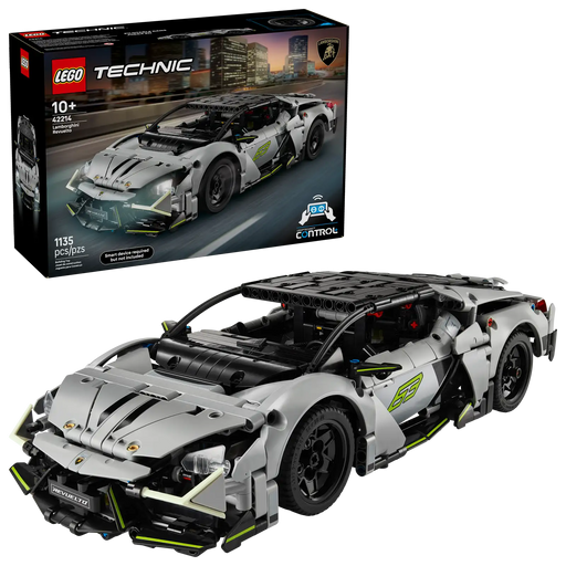 LEGO Technic 42214 Lamborghini Revuelto - Caja del superdeportivo teledirigido con luces y batería recargable

