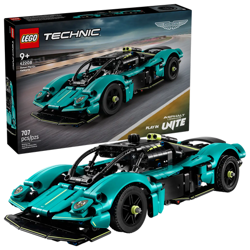 LEGO Technic Aston Martin Valkyrie 42208 en color verde y lima con diseño realista