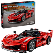 LEGO Technic Ferrari FXX K 42212 - Maqueta supercoche de 897 piezas con puertas mariposa, motor V12 visible y color rojo emblemático

