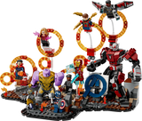 LEGO Vengadores 76323 vista completa con portal, ruinas, Guantelete Infinito y batalla final Endgame

