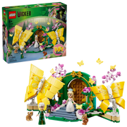 LEGO Wicked Boda de Glinda 75688 con mariposas articuladas cerradas mostrando el diseño decorativo completo del set de 476 piezas para mayores de 8 años

