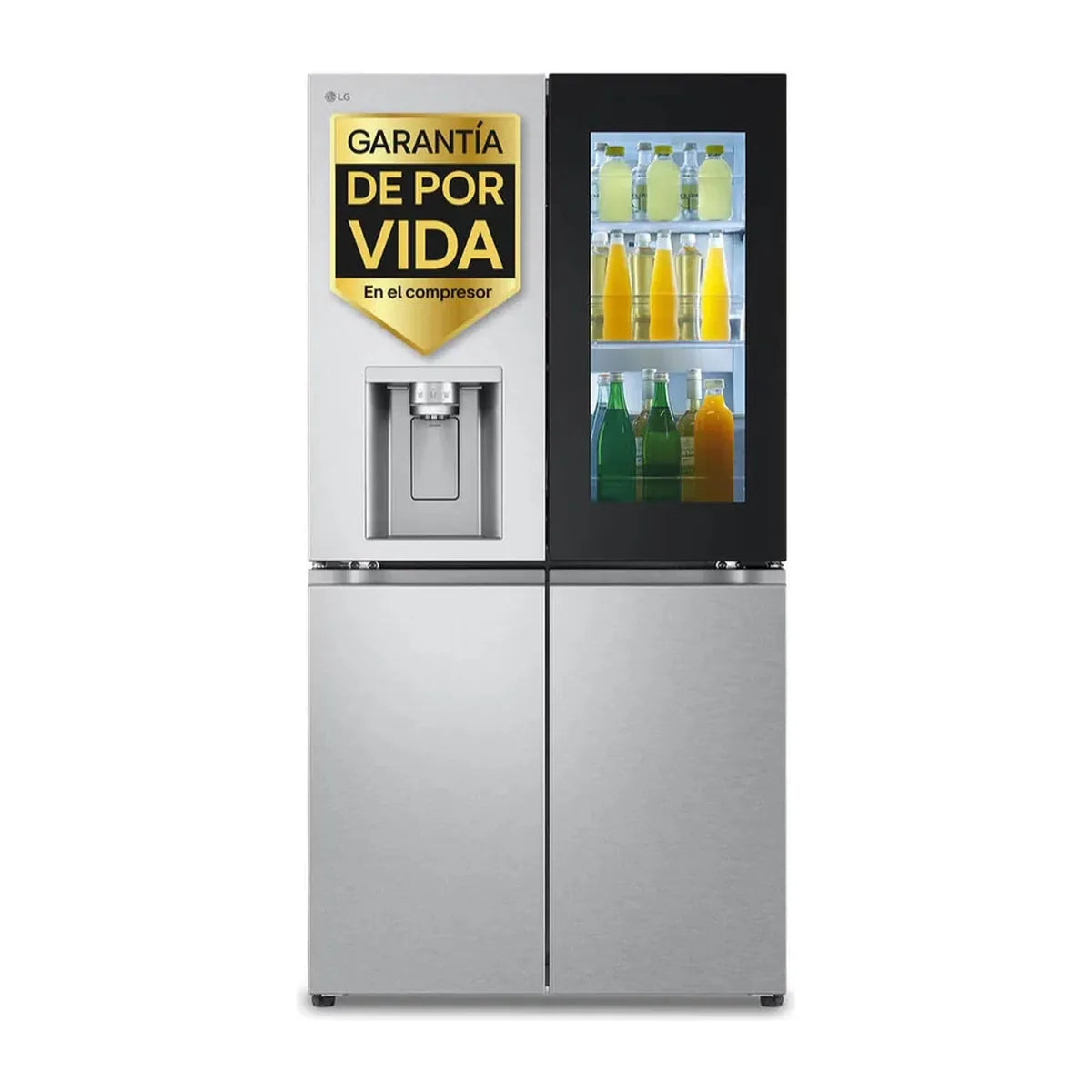 Frigorífico americano LG GMG961MBKE en inox, 4 puertas, 638 litros