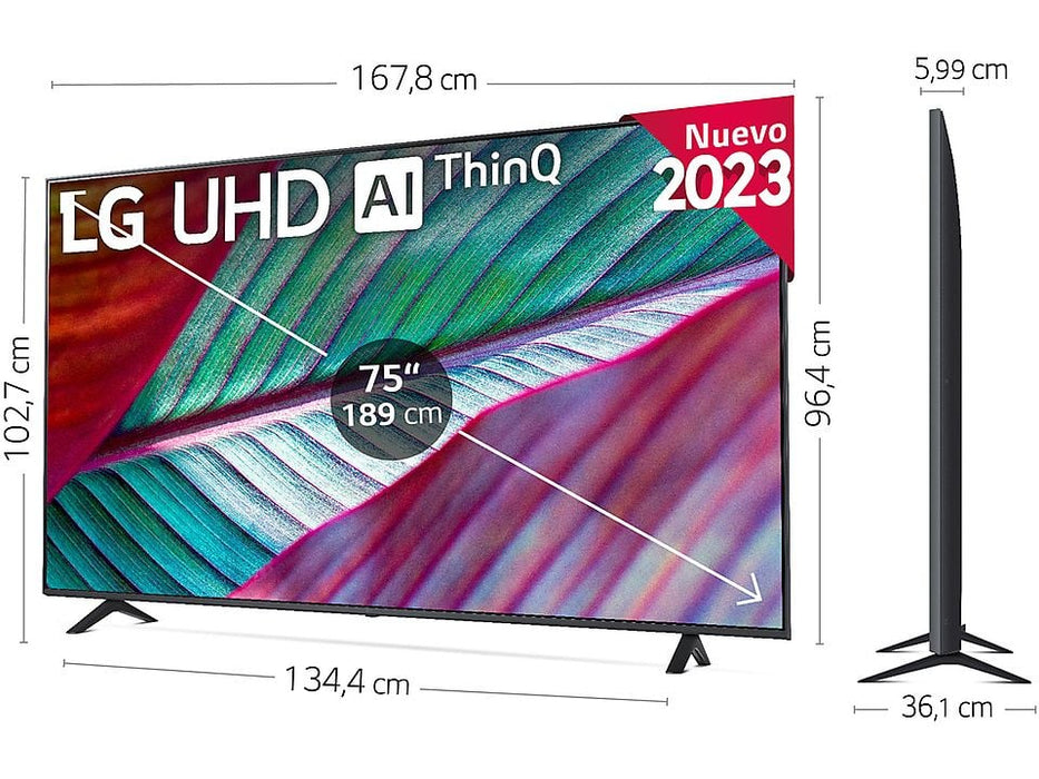 LG Televisión LED 75 Pulgadas UltraHD SmartTV (75UR78006LK)