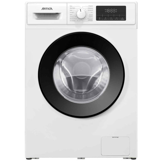 Lavadora ARTICA AL9K1430A de 9kg y 1400rpm con eficiencia energética A-10%, carga frontal, pantalla LED digital y múltiples programas de lavado incluyendo antialérgico y eco
