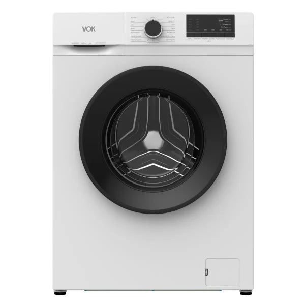 Lavadora VOK EVW-7BAWL21 blanca de 7kg con 1200rpm, eficiencia energética A+ y función vapor
