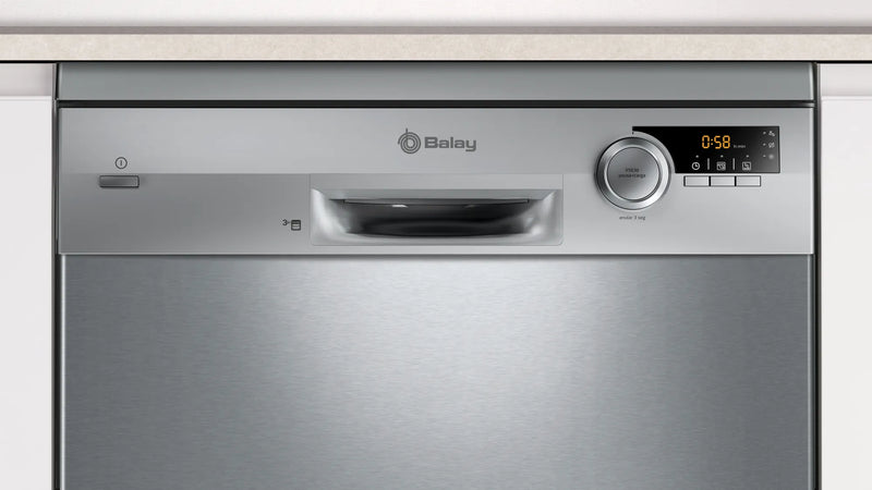 Lavavajillas encastrable Balay 3VS572IP en acero inoxidable antihuellas con motor ExtraSilencio 48dB y 5 programas
