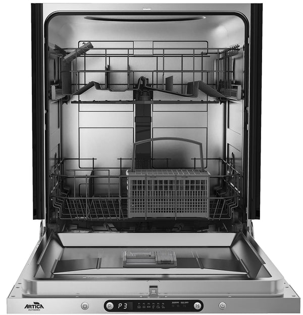 Lavavajillas integrable Artica LVJ ALVI6600D con panel negro