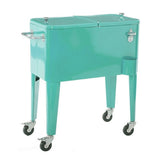 Ldk Nevera Vintage con ruedas metal Aruba 74x43x80 (732897)
