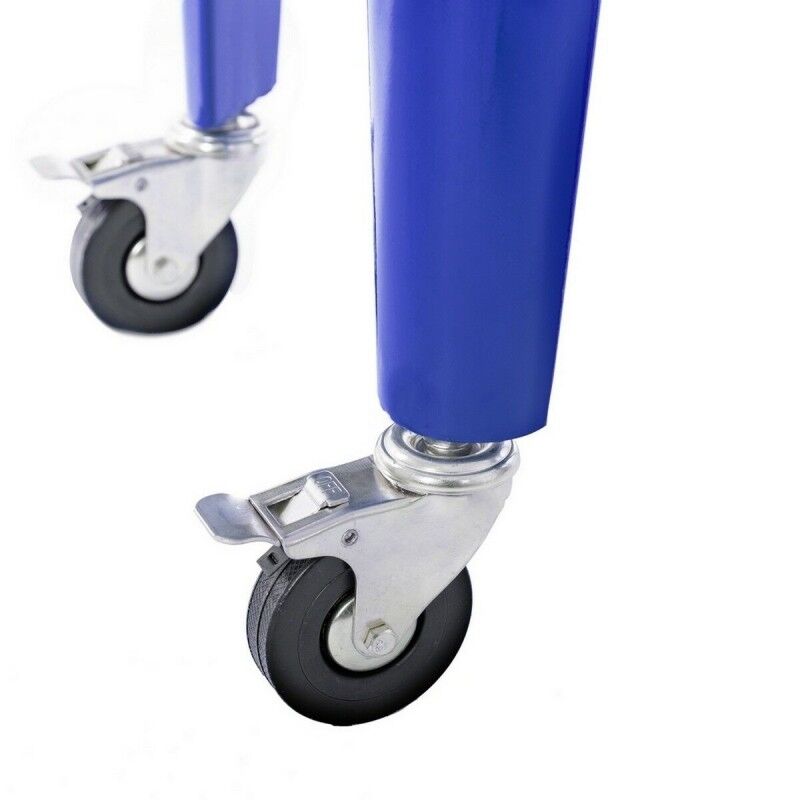 Ldk Nevera Vintage con ruedas metal Cobalto 74x43x80 (732898)