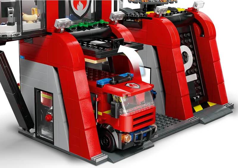 Lego City Fire Parque De Bomberos Con Camión De Bomberos (60414)