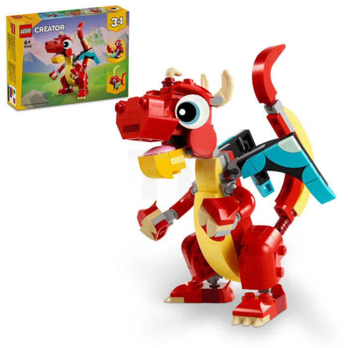 Lego Creator Dragón Rojo, Pez y Ave Fenix (31145)