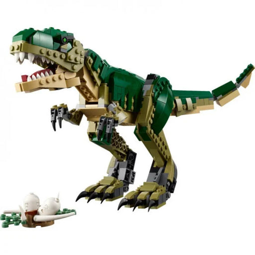 LEGO Creator T-Rex, con 626 piezas y 3 modelos en 1: T. rex, Triceratops y Pterodáctilo. Ideal para niños a partir de 9 años.