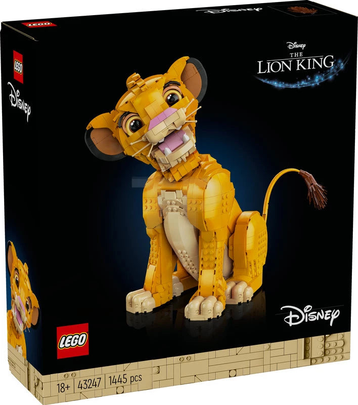 LEGO Disney 43247 El Rey León Simba Joven - Clásico Disney Coleccionista