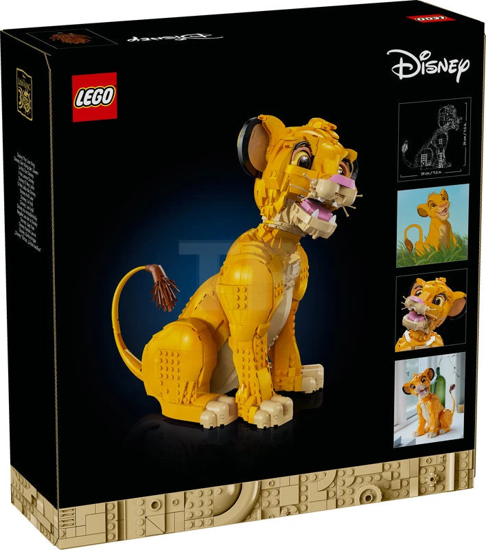 LEGO Disney 43247 El Rey León Simba Joven - Clásico Disney Coleccionista