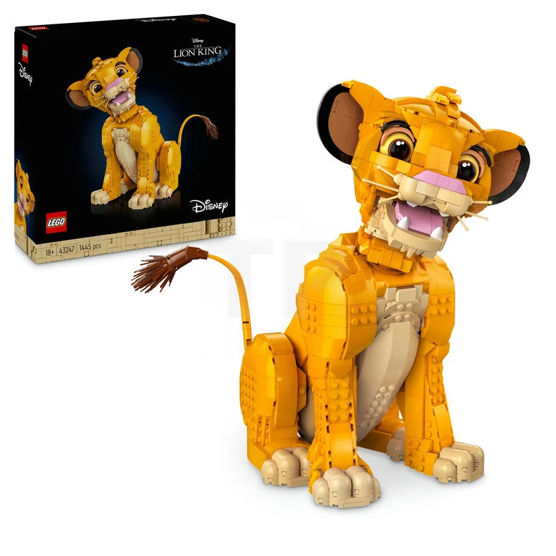 LEGO Disney 43247 El Rey León Simba Joven - Clásico Disney Coleccionista