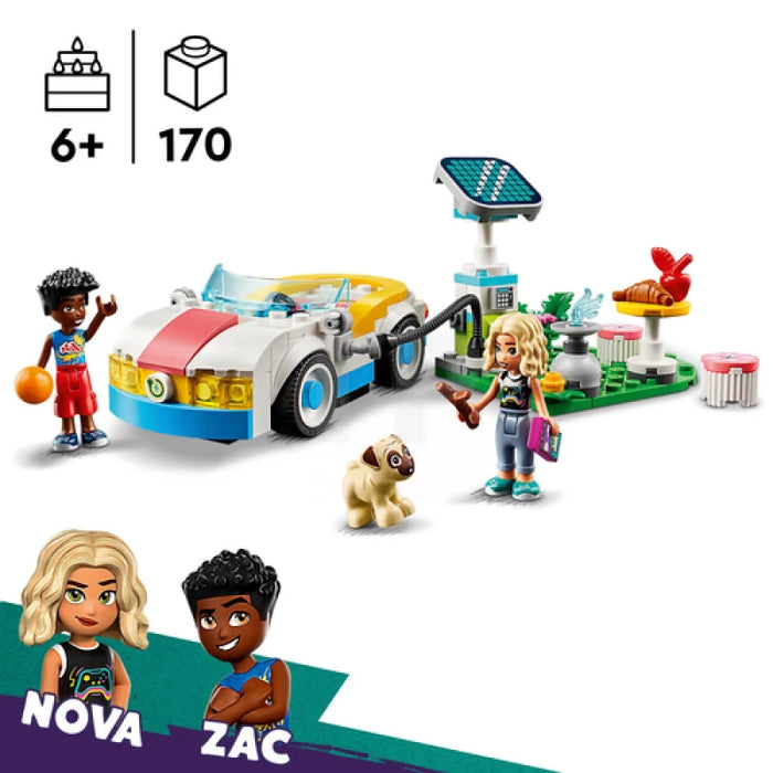 Lego Friends Coche Eléctrico y Cargador Vehículo de Juguete (42609)