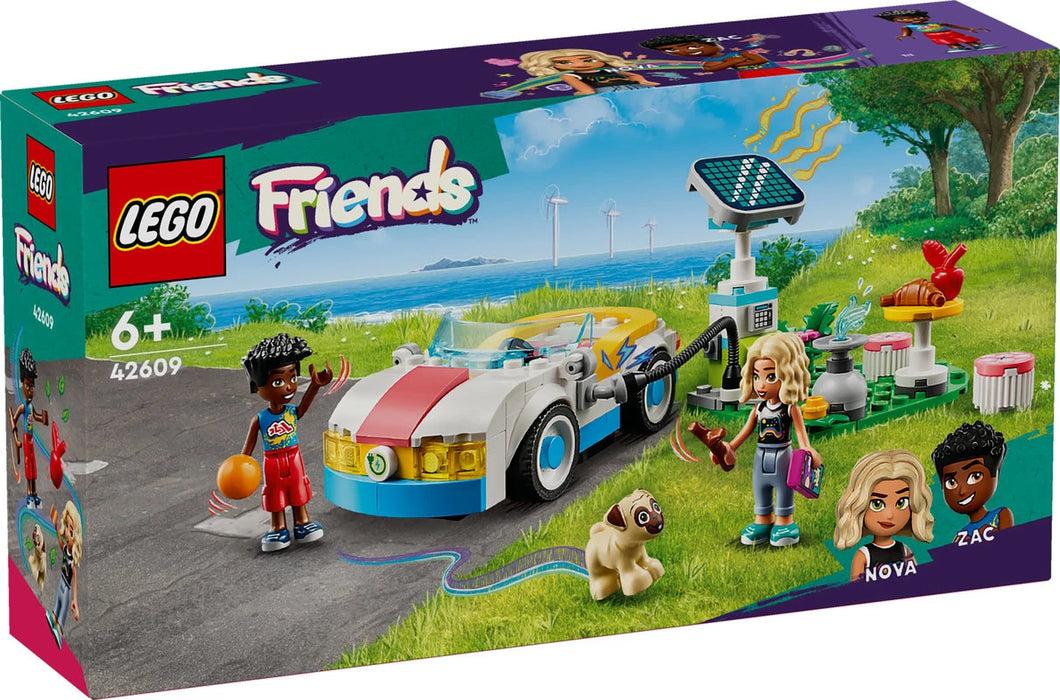 Lego Friends Coche Eléctrico y Cargador Vehículo de Juguete (42609)