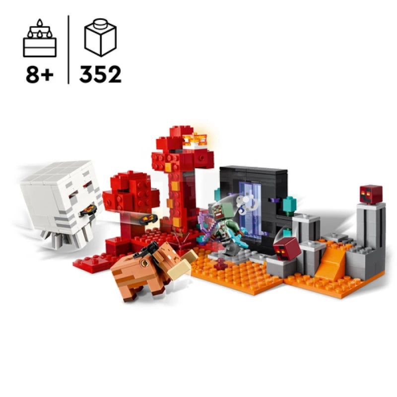 LEGO Minecraft La Emboscada en el Portal del Nether LEGO-21255