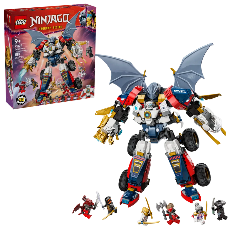 LEGO NINJAGO Meca Ultra Combo de Zane 71834 - Robot Ninja Gigante