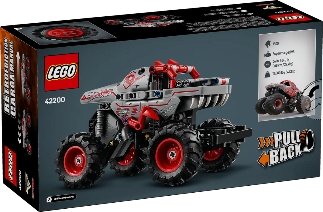 Lego Monster Jam™ ThunderROARus™ con Motor de Carga Manual (42200)