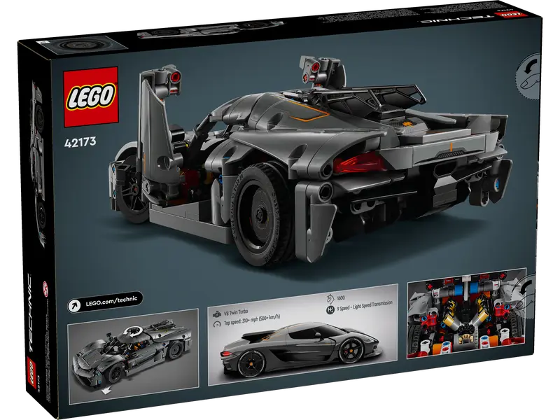 Lego Technic Hipercoche Koenigsegg Jesko Absolut Gris (42173)