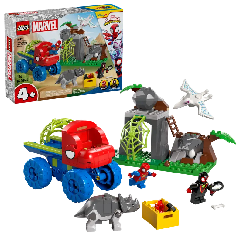 Lego Todoterreno Dinosaurio y Equipo Spidey al Rescate (11199)