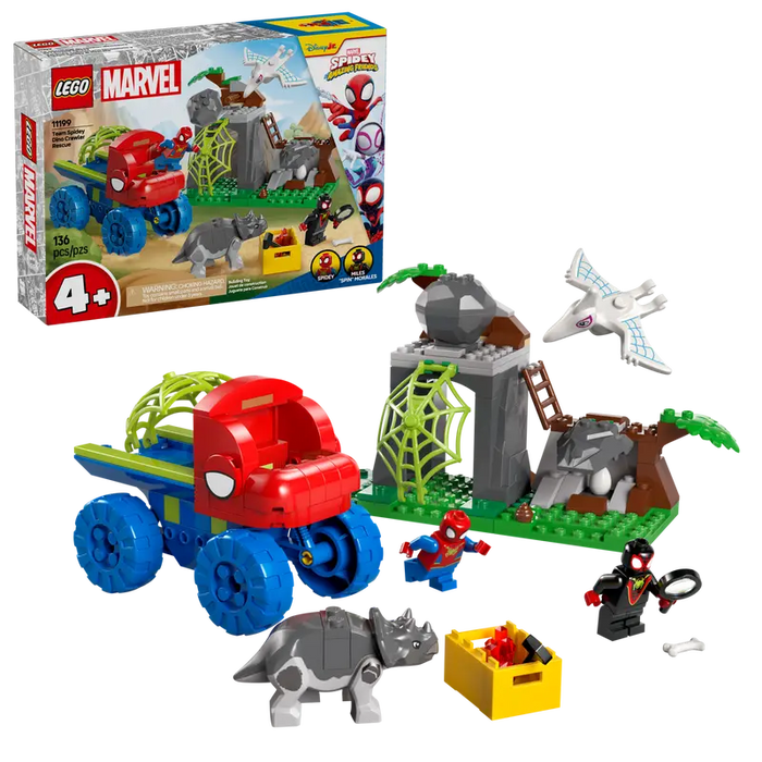 Lego Todoterreno Dinosaurio y Equipo Spidey al Rescate (11199)