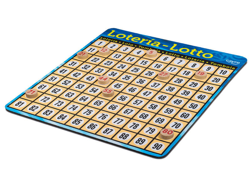 Cayro Lotería Metal Box 100% Madera FSC - Juego Tradicional CAYRO-757
