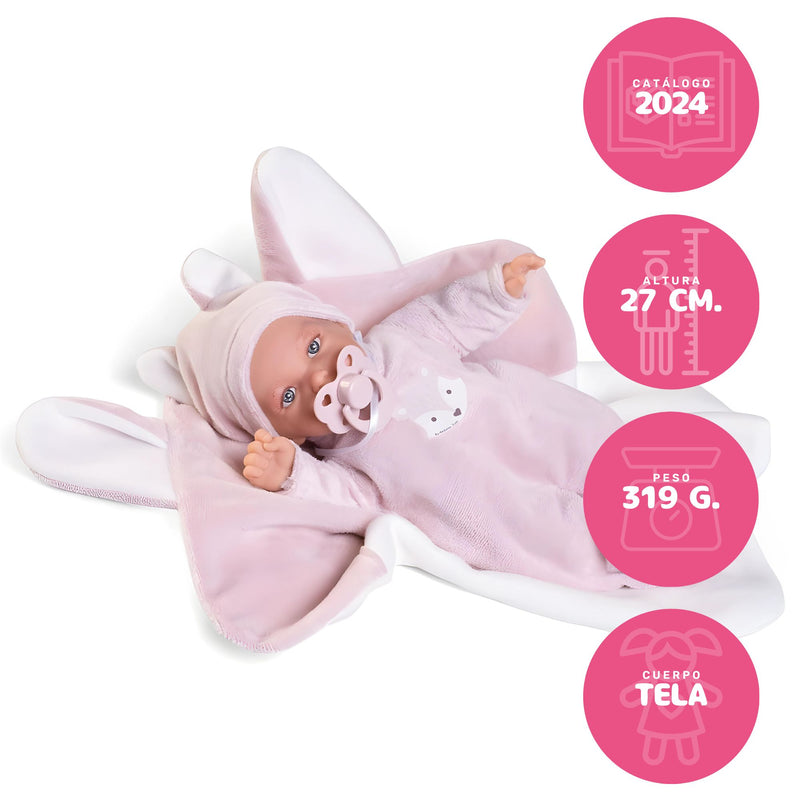 Muñecas Antonio Juan Petit blandito con mantita zorrito (12439)