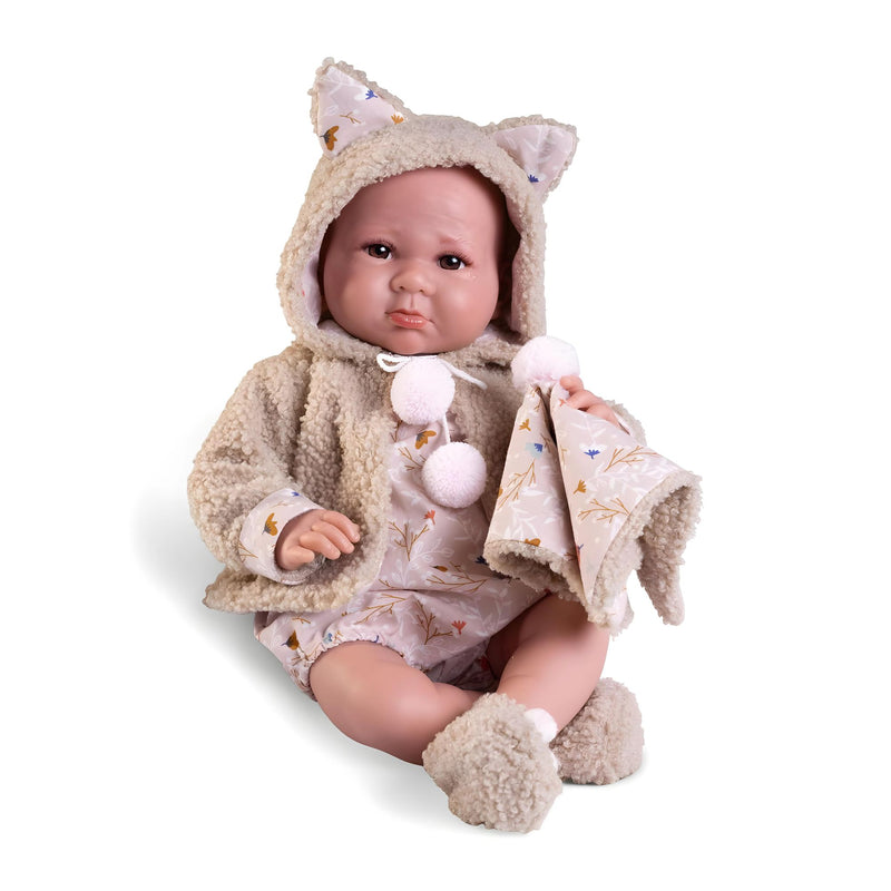Muñecas Antonio Juan Recién Nacido Luca con chaqueta borreguillo (33362)