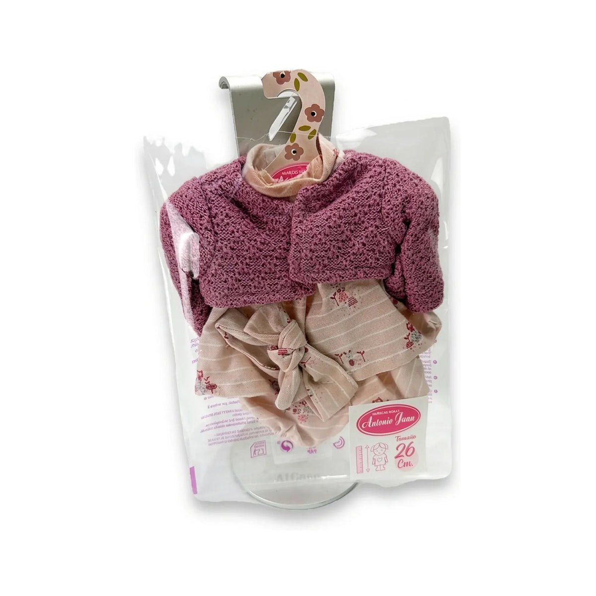 Chaqueta punto malva y vestido rosa 26cm Antonio Juan · 91026-23 ...