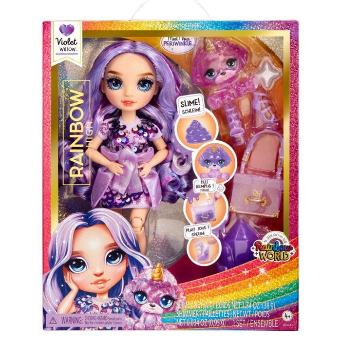 MGA Rainbow High Muñeca Rainbow World Violet Purple (120223)