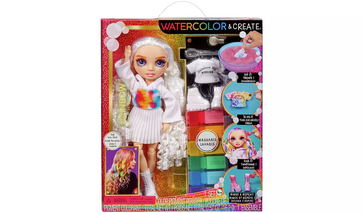 MGA Rainbow High Waterclor & Create Ojos Purpura (507581)