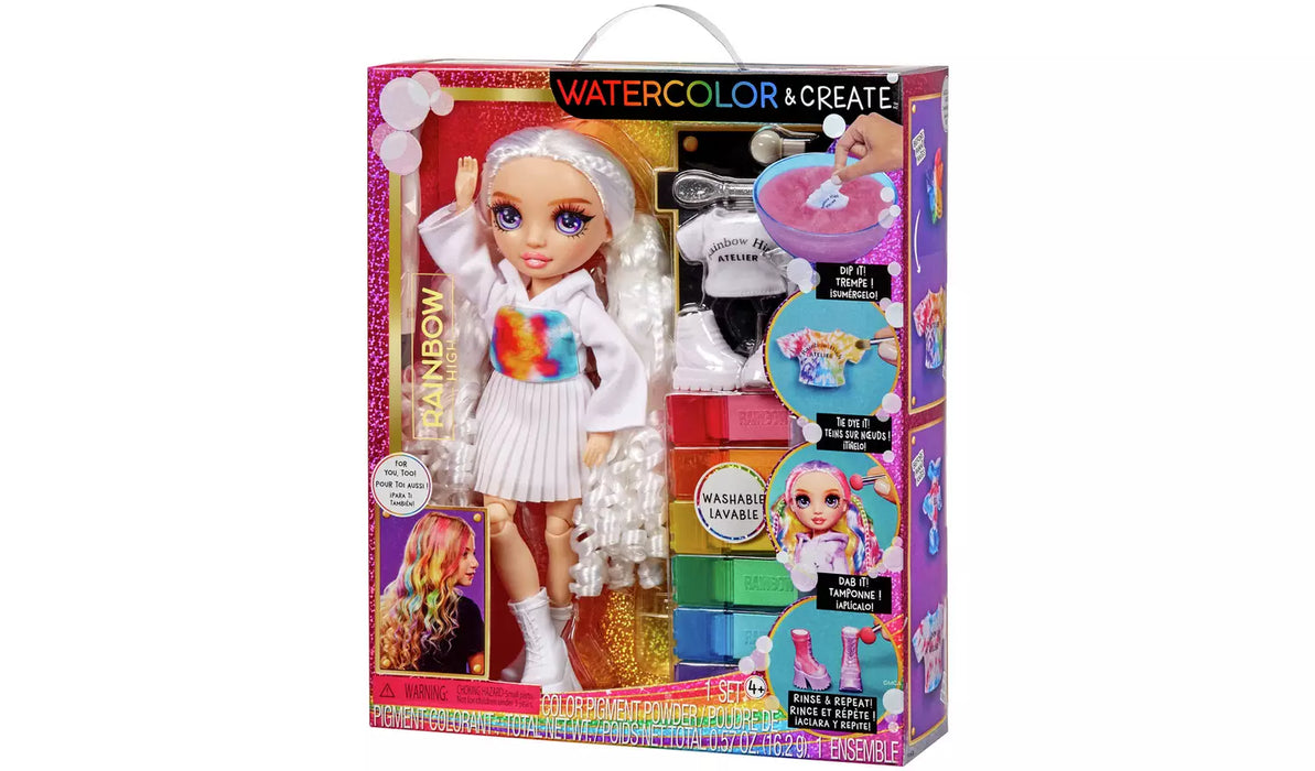 MGA Rainbow High Waterclor & Create Ojos Purpura (507581)