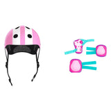 Pack Casco Infantil Moltó Rosa + Set de Protecciones Rosa