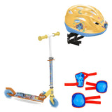 Pack Patinete Stitch + Casco Stitch + Protecciones