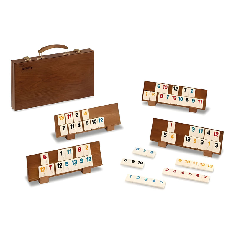 Cayro Maletín Rummi Classic Plus Madera - Juego de Estrategia y Lógica 1610