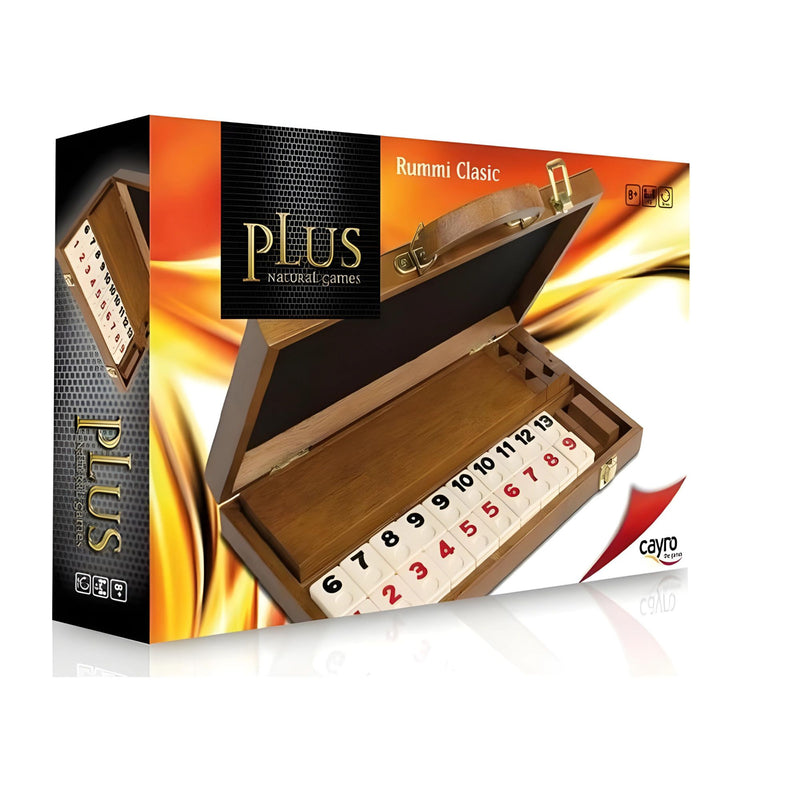 Cayro Maletín Rummi Classic Plus Madera - Juego de Estrategia y Lógica 1610
