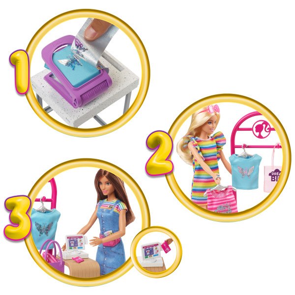Mattel Barbie Boutique Diseña y Vende (HKT78)