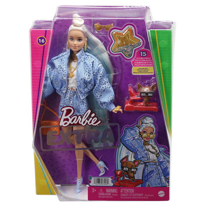 Mattel Barbie Doll Extra Set Printed Bandana (HHN08) 