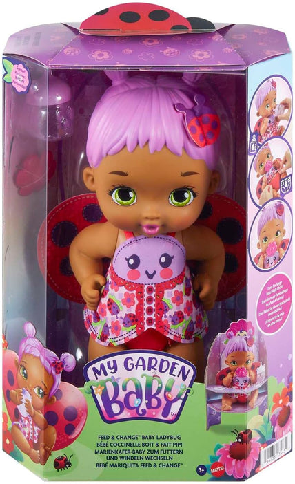 Mattel My Garden Baby Ladybug Bebe y Hace Pipí (HMX28)