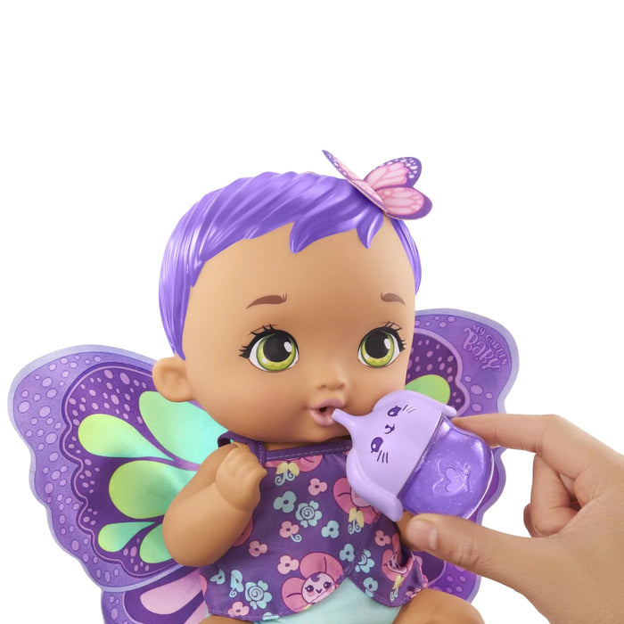 Mattel My Garden Baby Mariposa Bebe y Hace Pipí Pelo Purpura (GYP11)