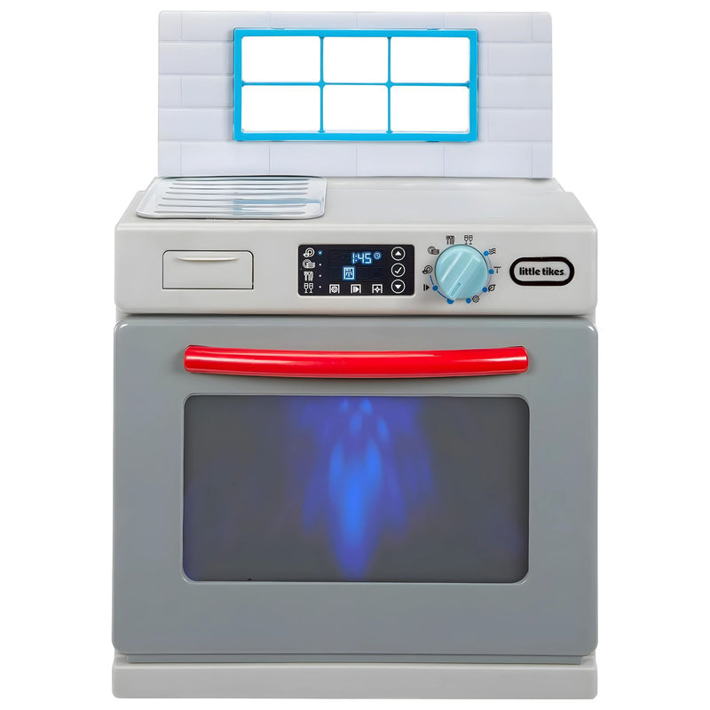 Mi Primer Lavavajillas Little Tikes de MGA con puerta transparente, luces y sonidos realistas, incluye accesorios de cocina como platos, tazas y sartenes para juego imaginativo
