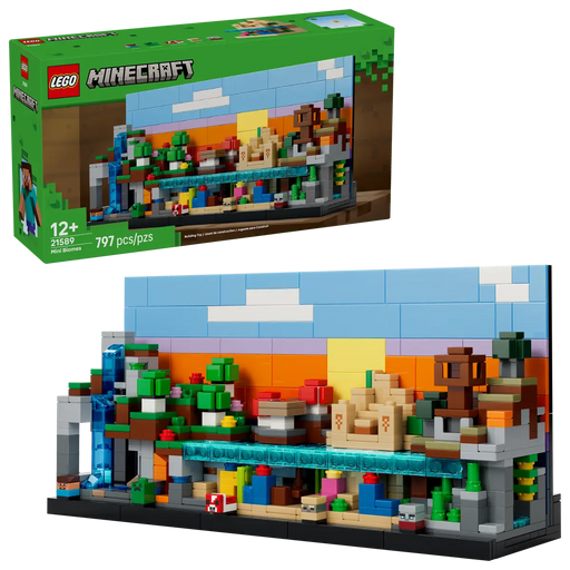 Mini Biomas LEGO Minecraft - Caja ref. 21589 con diorama completo 797 piezas