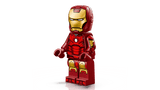 Minifigura LEGO Marvel 76344 Iron Man Mark 3 traje rojo dorado detallado con reactor ARC pecho
