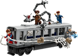 Minifiguras LEGO Marvel 76321: Spider-Man con cabezas intercambiables, Doc Ock con tentáculos articulados, J. Jonah Jameson y Tía May

