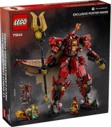 Minifiguras de Kai y pescador con barca incluidos en el set 71846
