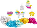 Modelos LEGO Classic 11040: corazón, fantasma, unicornio, estrella y helado translúcidos

